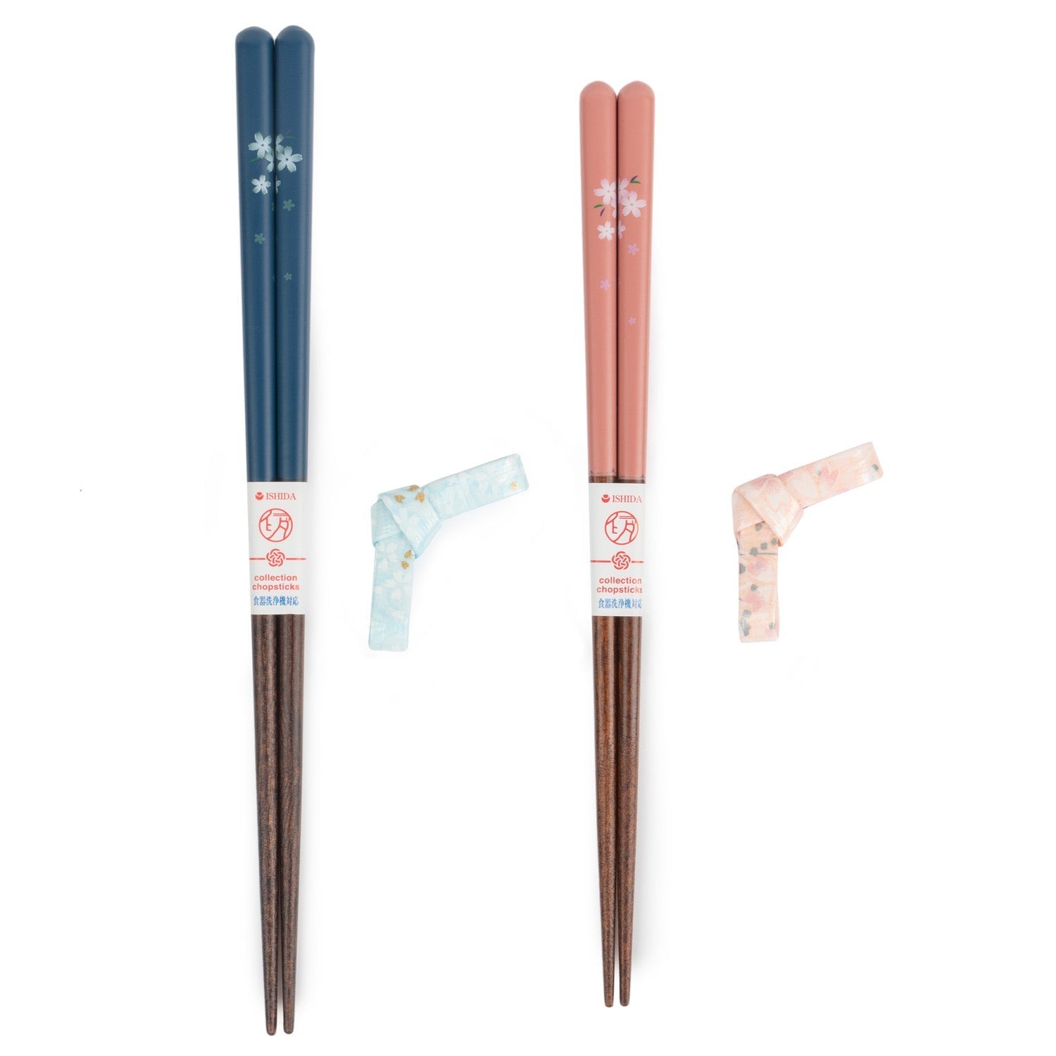 Thank You Cherry Blossom Japanese Chopstick Gift Set open