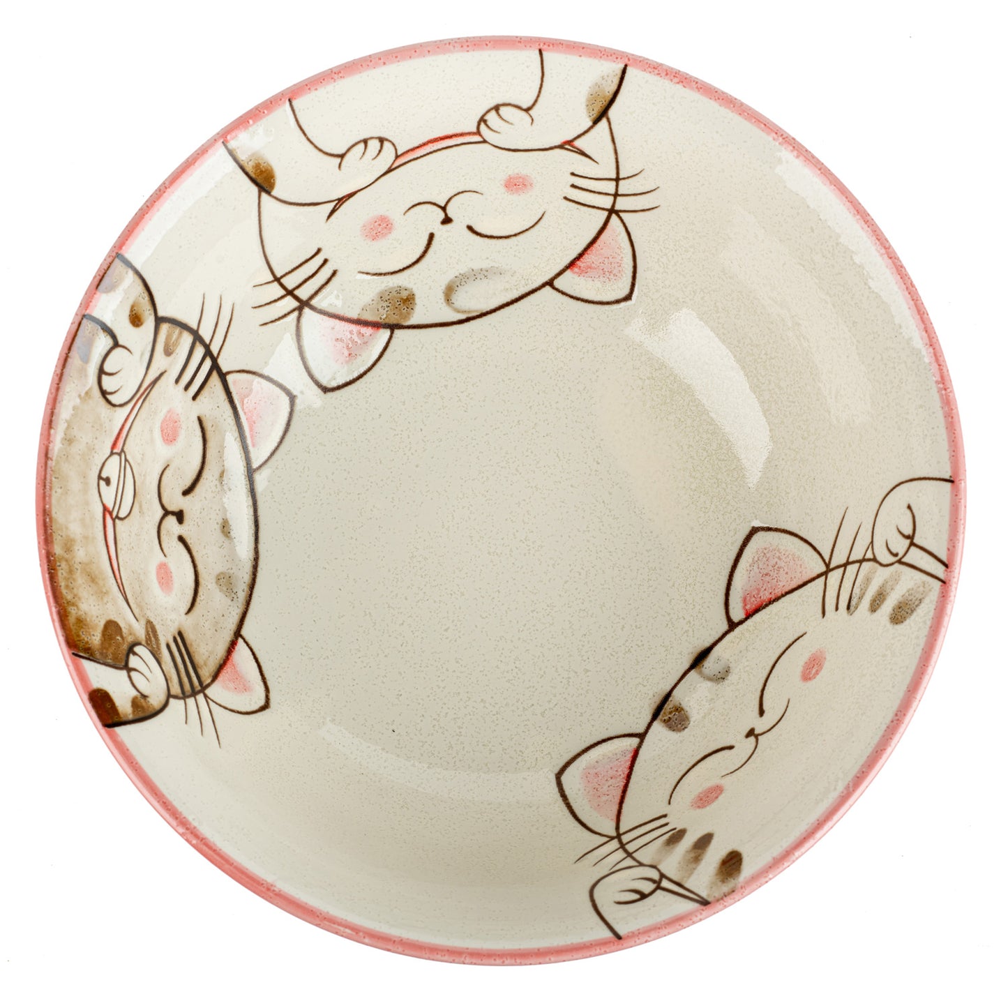 Three Cats Japanese Noodle Bowl Gift Set top