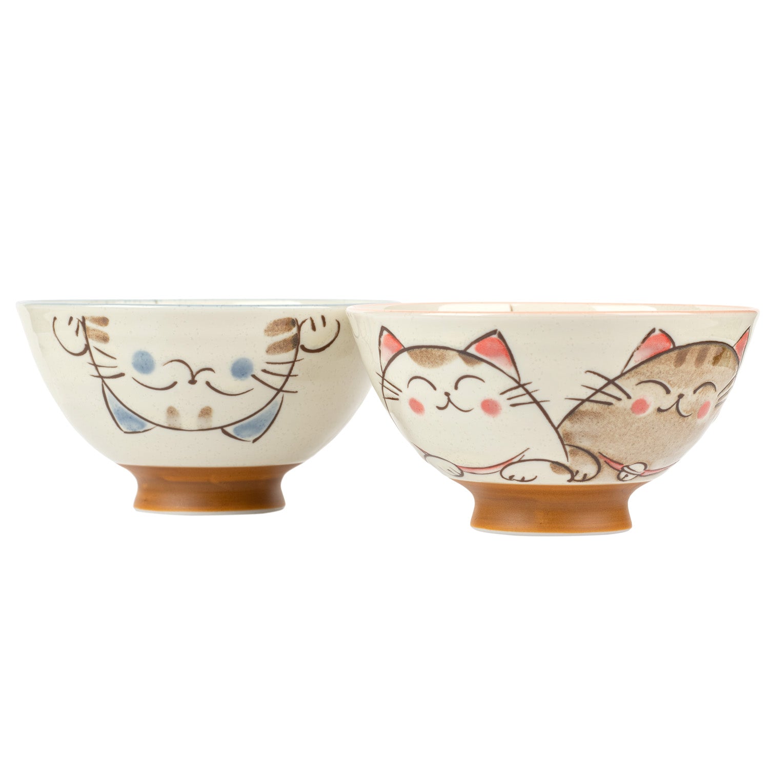 Three Cats Japanese Rice Bowl Gift Set side