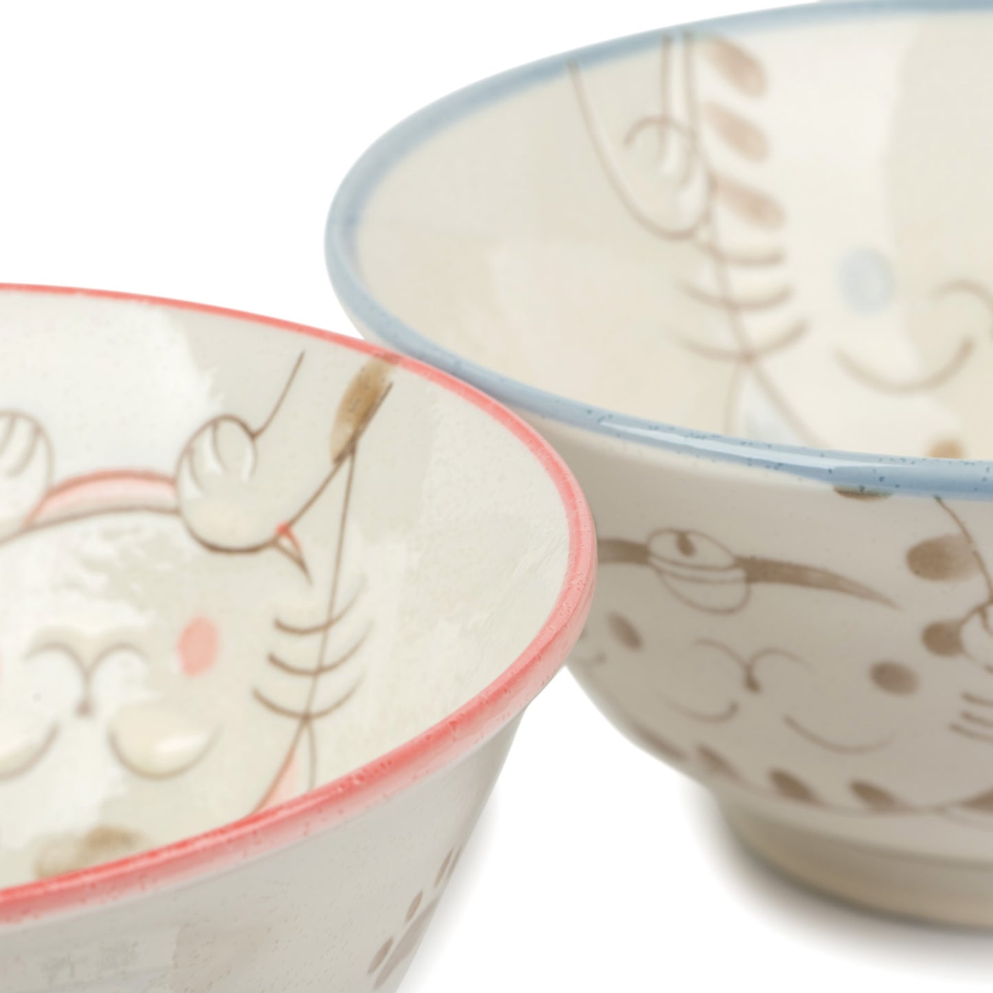 Three Cats Japanese Soup Bowl Gift Set detail