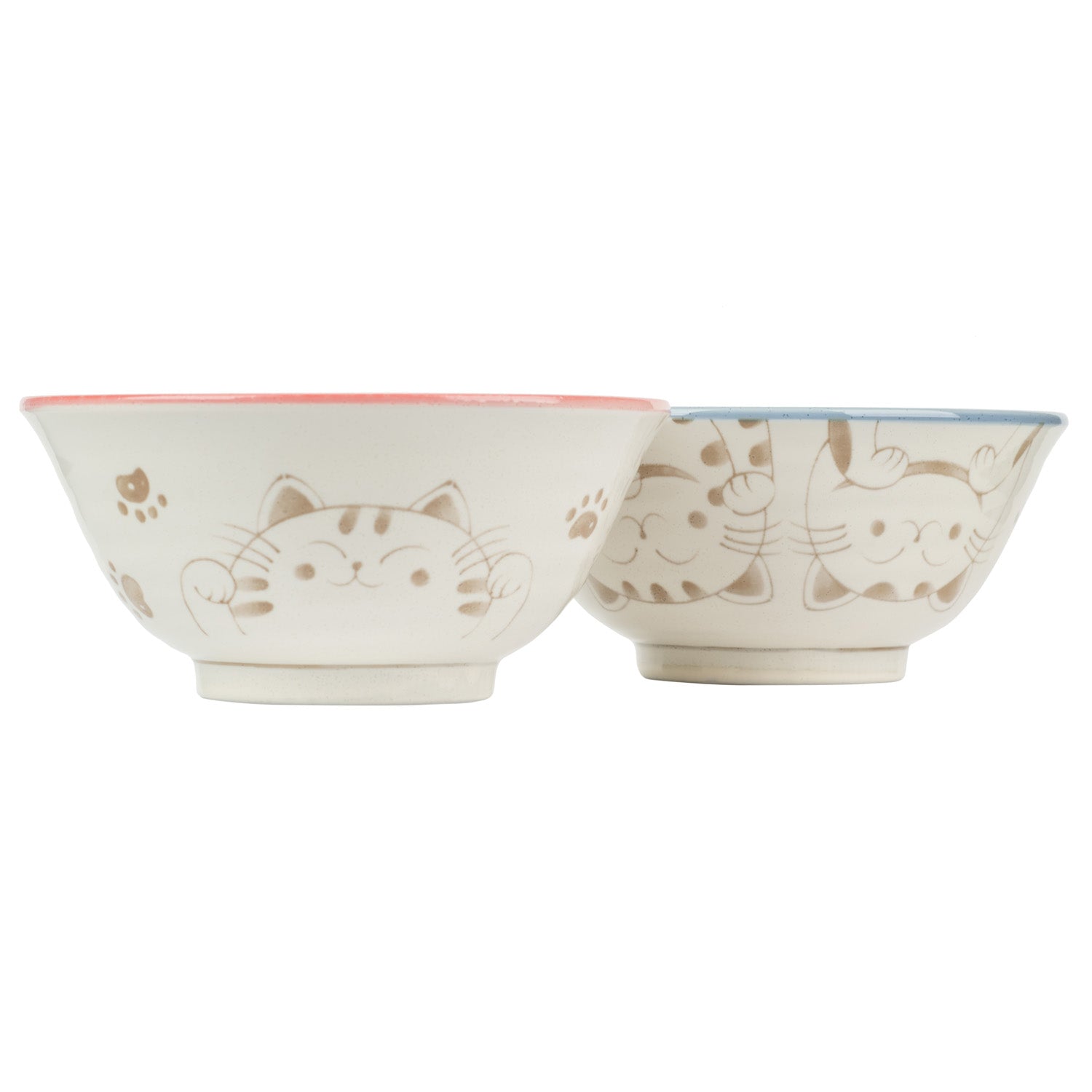 Three Cats Japanese Soup Bowl Gift Set