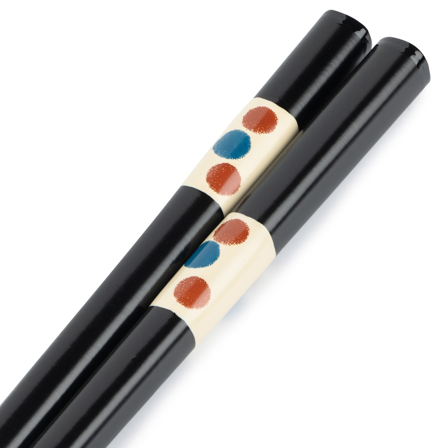 Three Dots Black Japanese Wooden Chopsticks handle