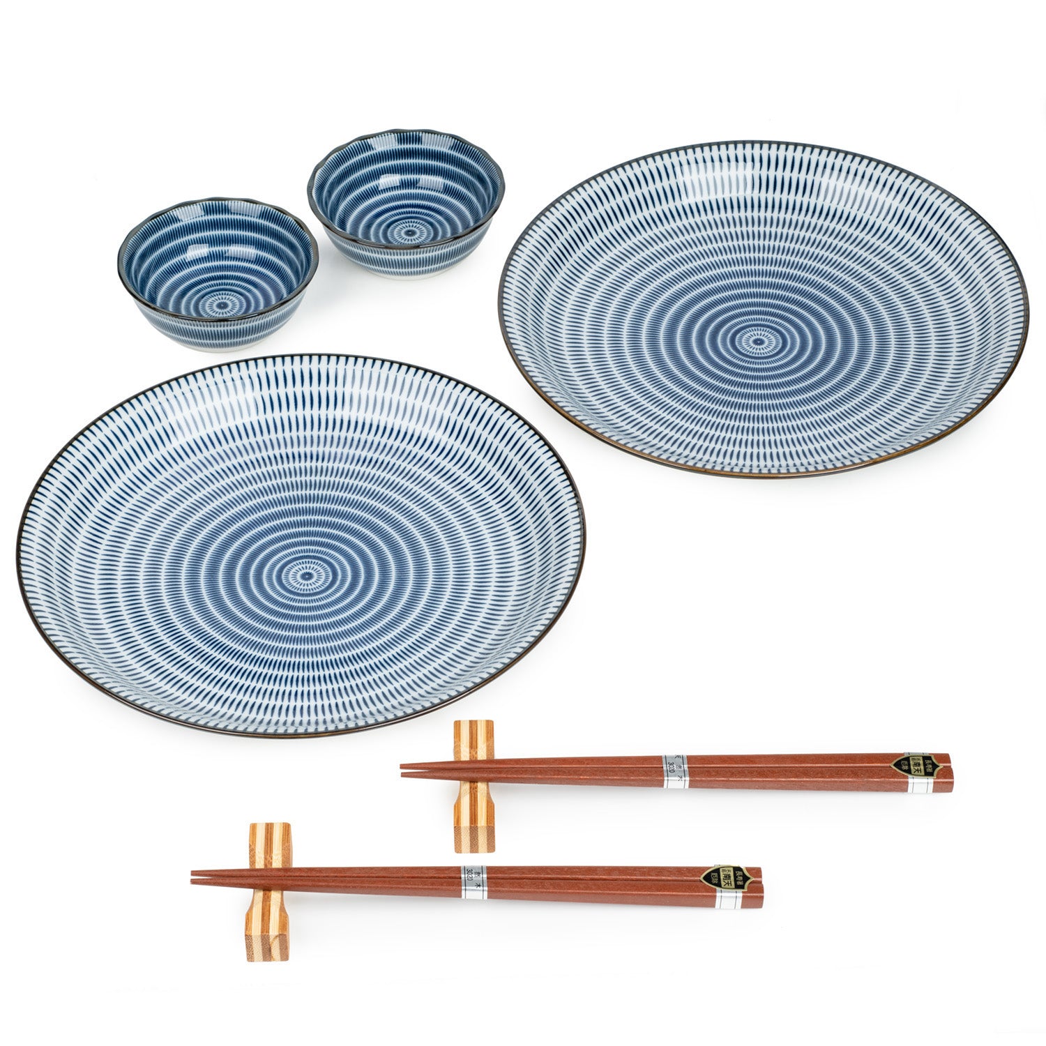 Tochiri Japanese Plate and Dish Gift Set