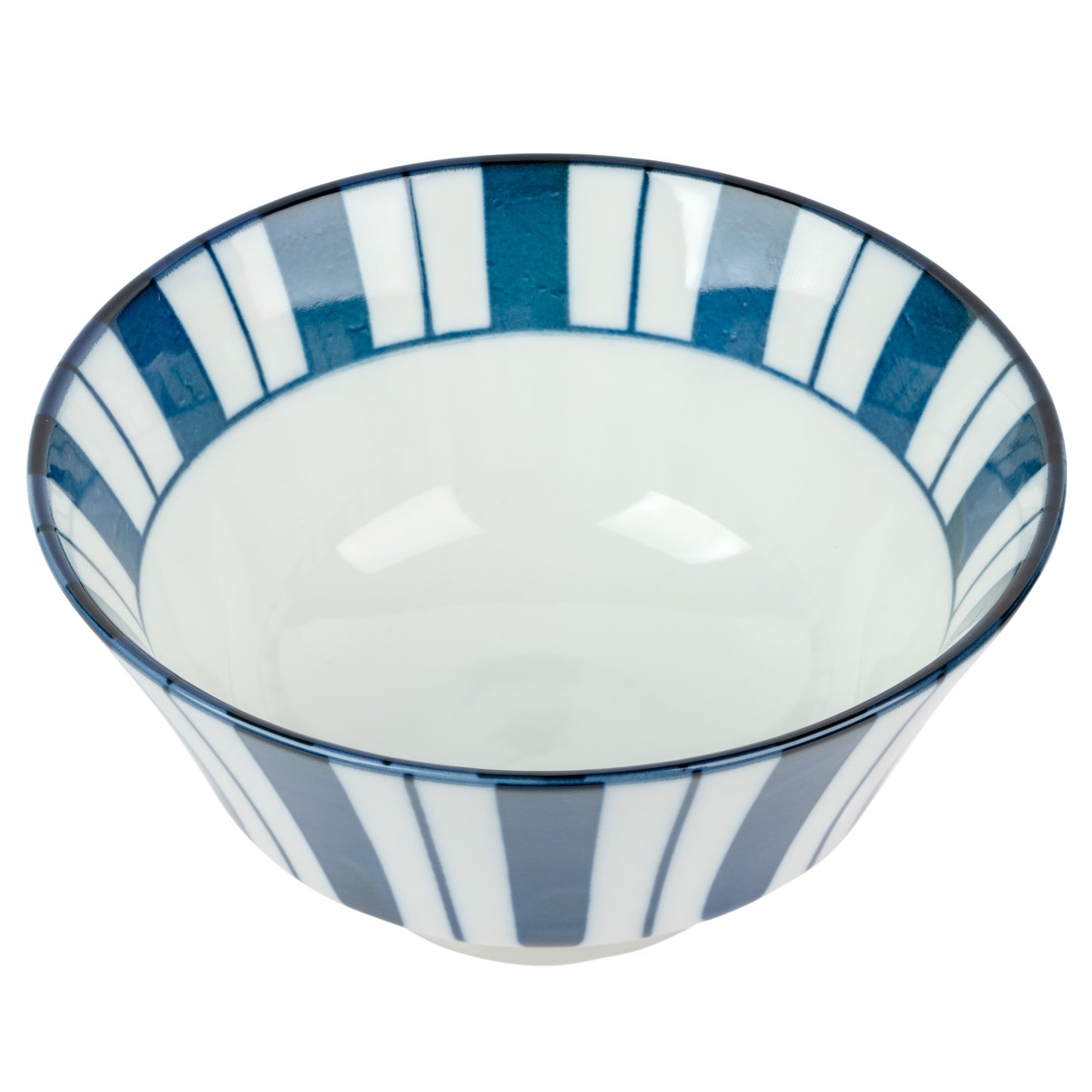 Tokusa Geometric Japanese Soup Bowl open