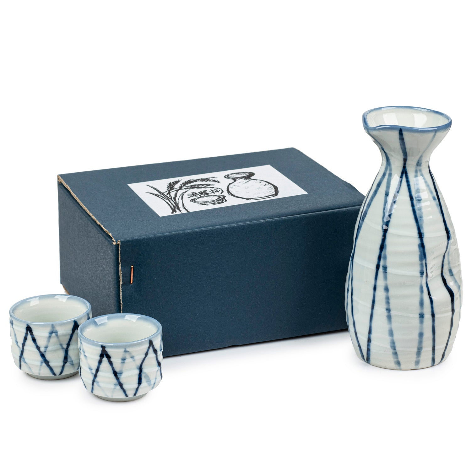 Tokusa Japanese Sake Set and a Gift Box