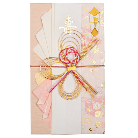 Tsumugi Pink Knot Japanese Wedding Card