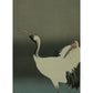 Two Cranes In Love Japanese Greetings Card front