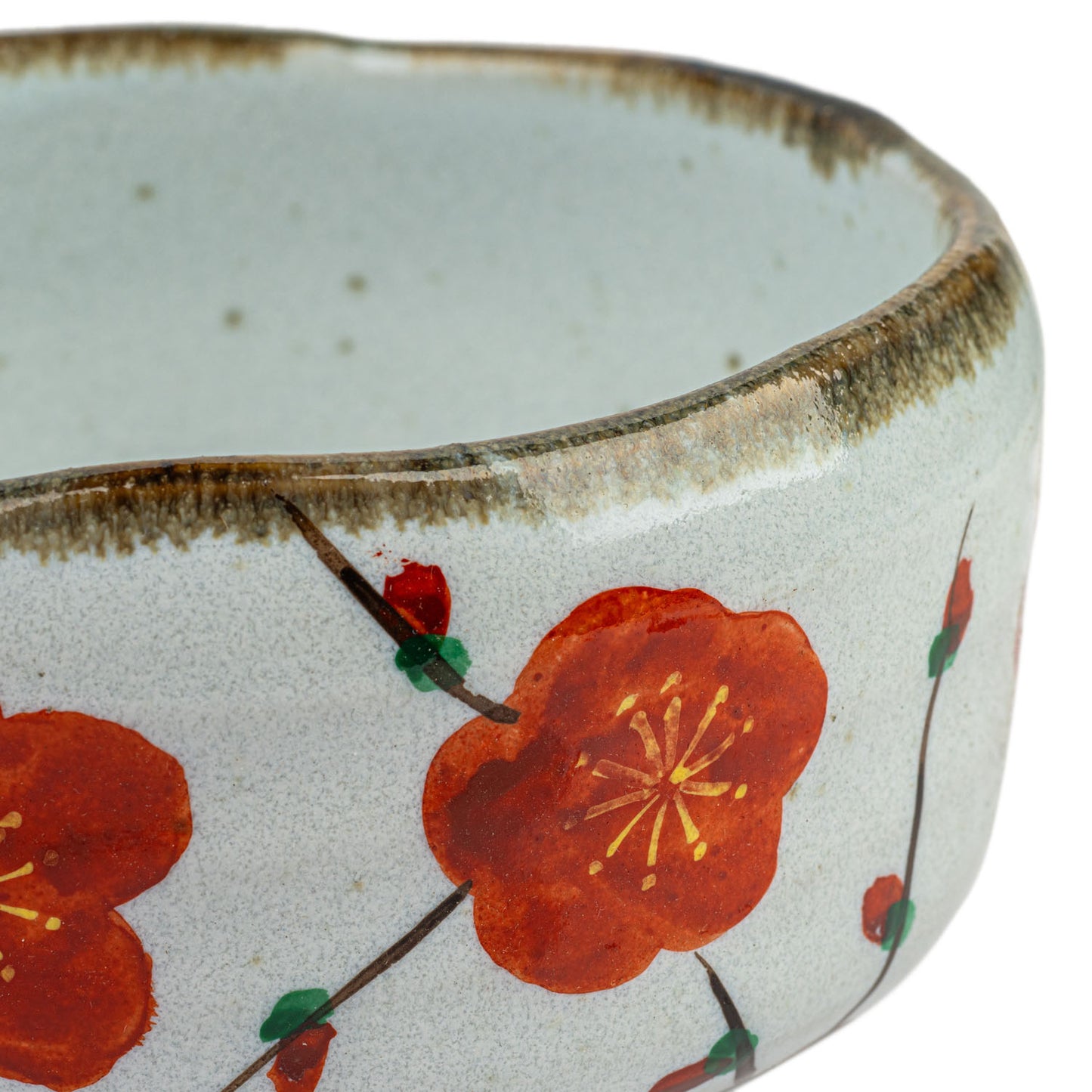 Ume Premium Japanese Matcha Tea Bowl detail and rim