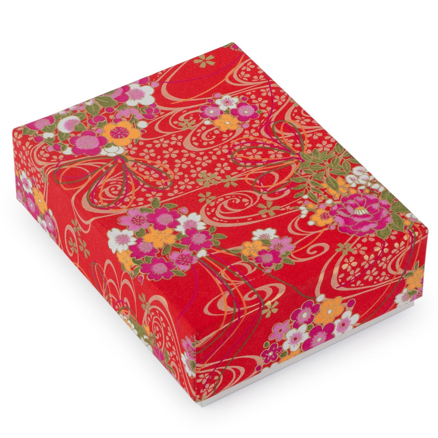 Wagokoro Red Fan Japanese Earrings Gift Box 