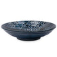 Whale Indigo Blue Ceramic Japanese Bowl side