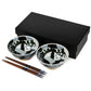 Whale Indigo Blue Japanese Bowl Gift Set and gift box