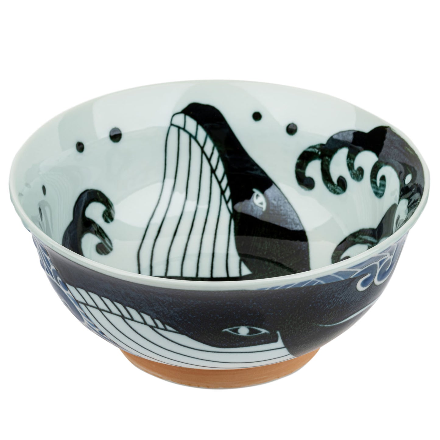 Whale Indigo Blue Japanese Noodle Bowl