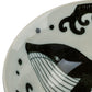 Whale Indigo Blue Japanese Soup Bowl detail