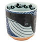 Whale Indigo Blue Japanese Tea Cup