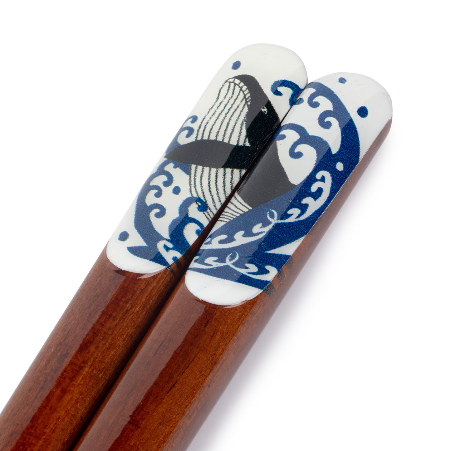 Whale Indigo Blue Premium Japanese Chopsticks handle