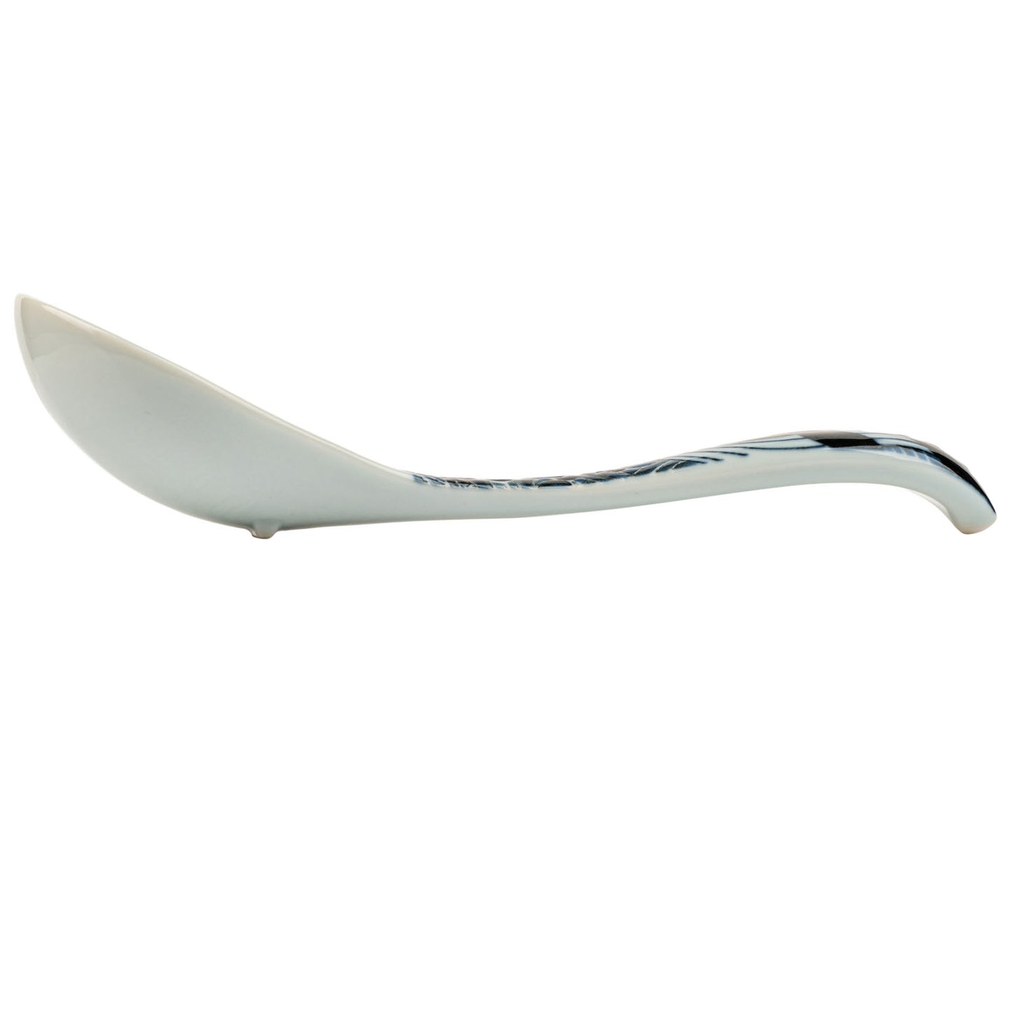 Indigo Blue Whale Premium Japanese Soup Spoon side