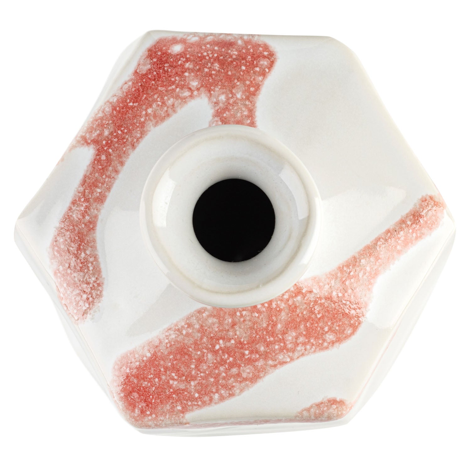White Ogi Japanese Mini Vase top
