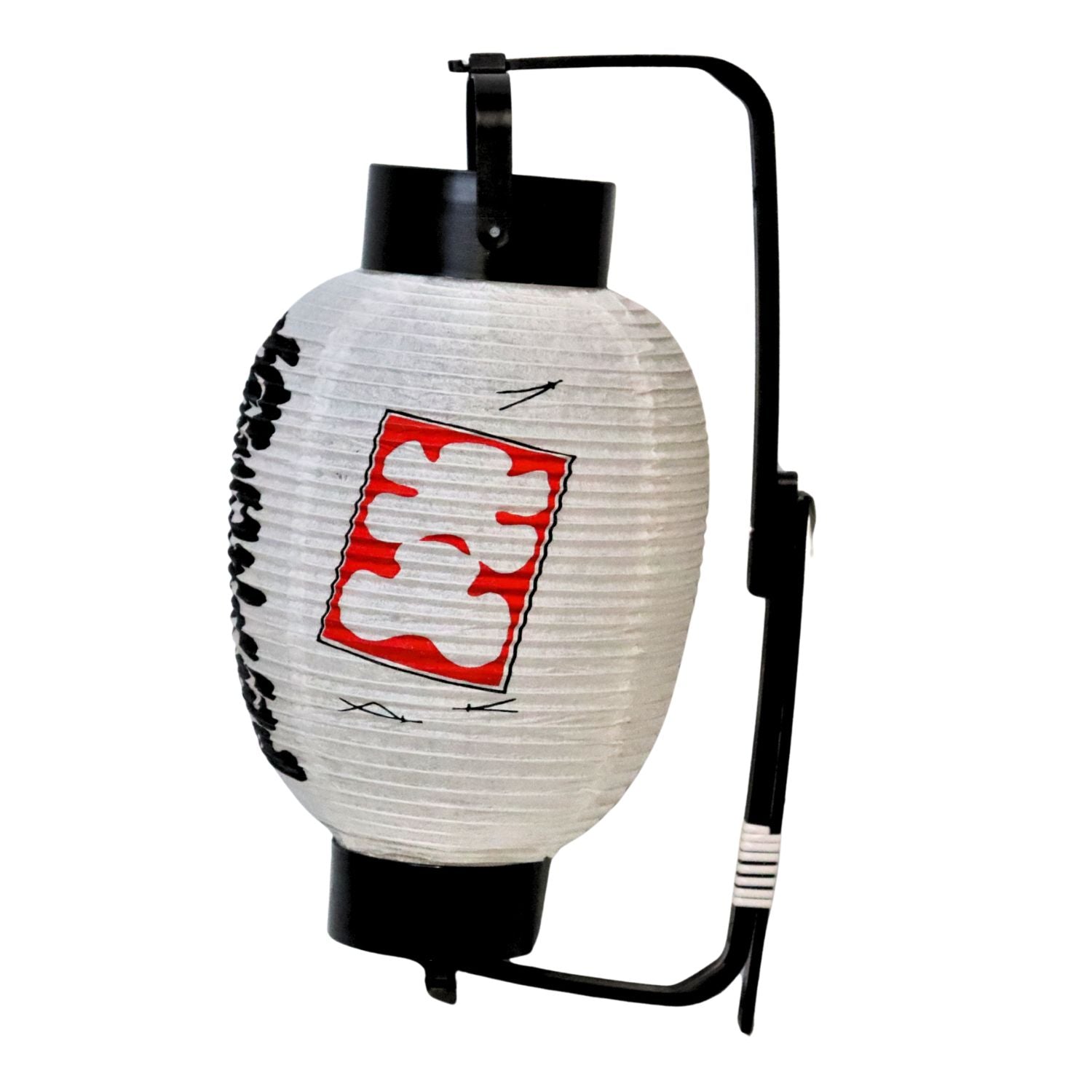 White Prosperity for Business Japanese Paper Lantern right side