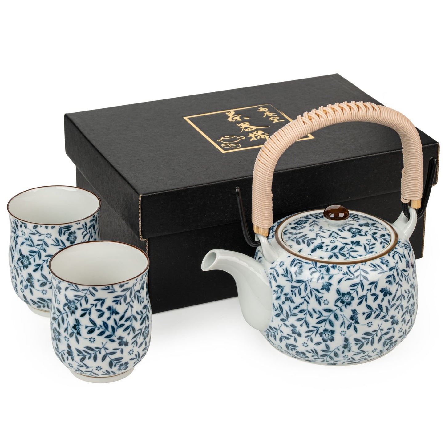 Wildflower Japanese Tea Pot Set and gift box