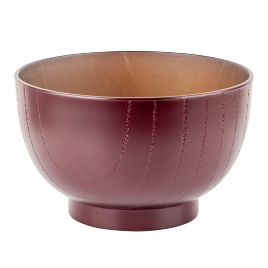 Wine Red Japanese Lacquer Bowl