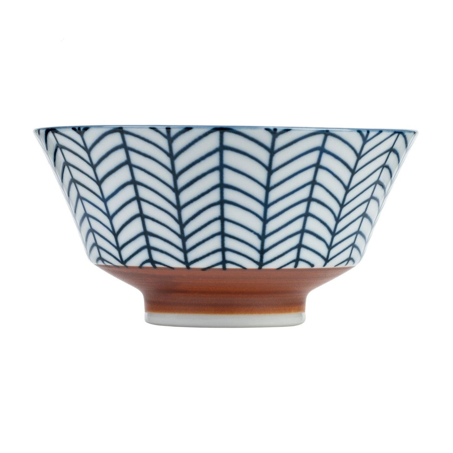 Yabane Geometric Japanese Rice Bowl side