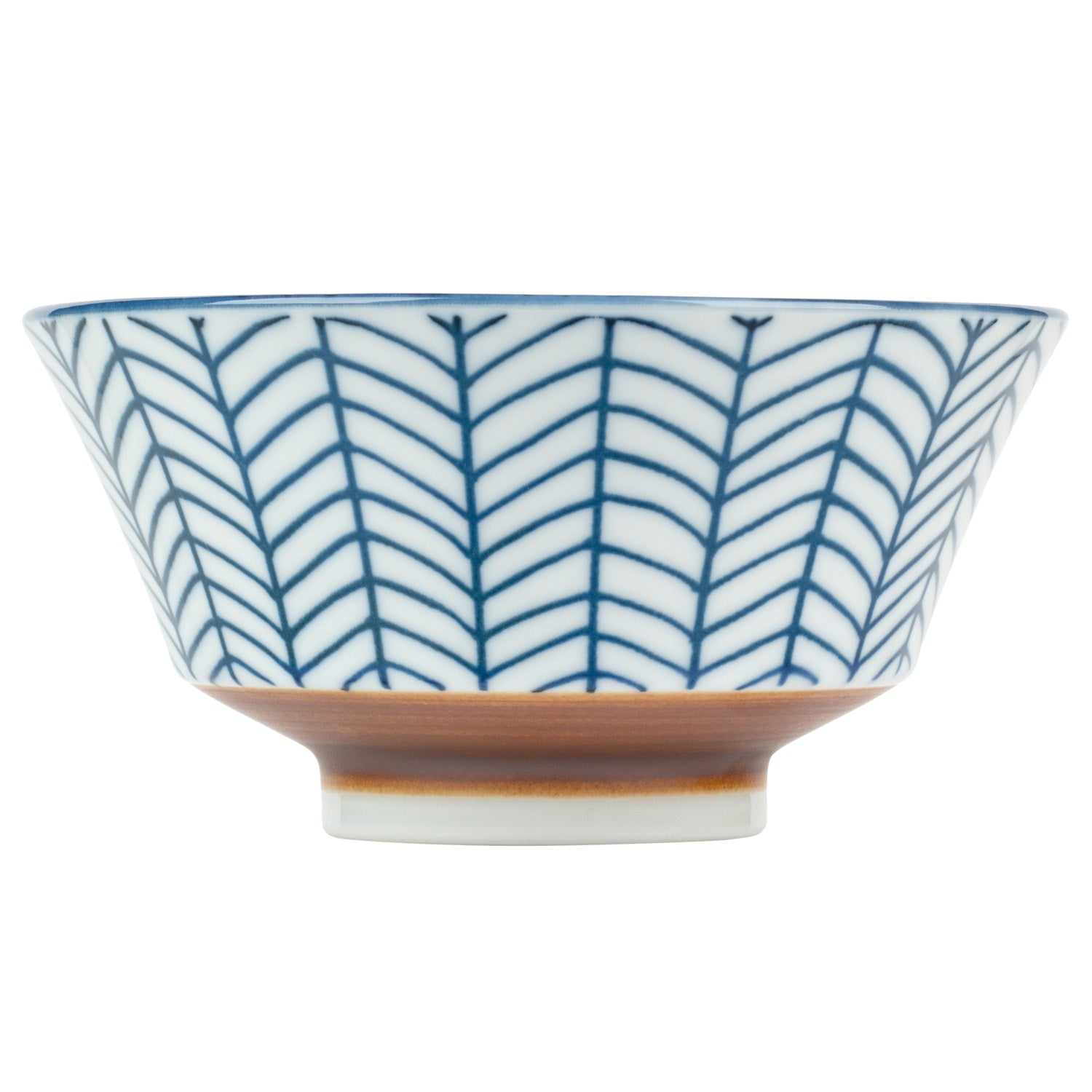 Yabane Geometric Japanese Soup Bowl side