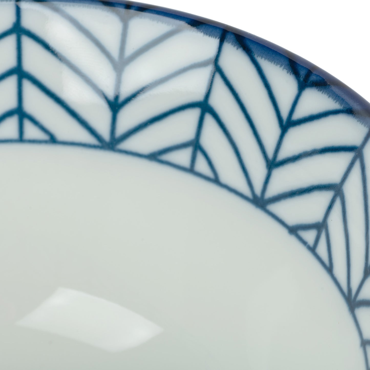 Yabane Geometric Japanese Soup Bowl detail