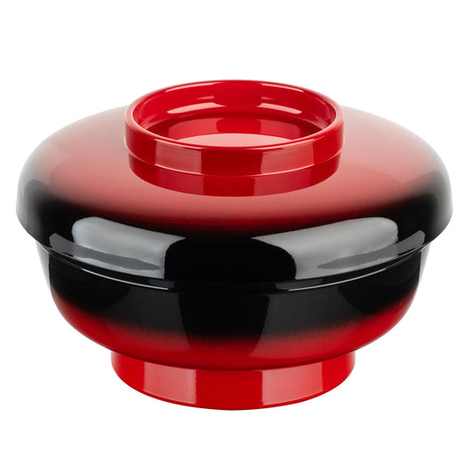 Yasuragi Japanese Lacquer Large Rice Bowl and Lid