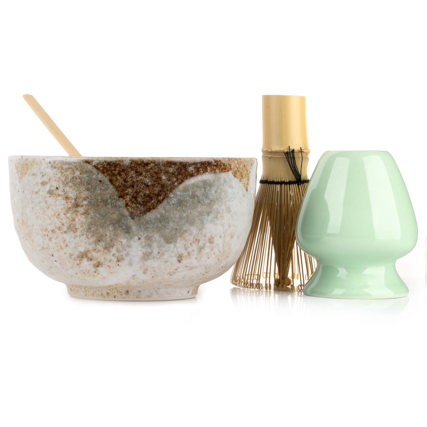 Yukishino Japanese Matcha Tea Bowl Gift Set side