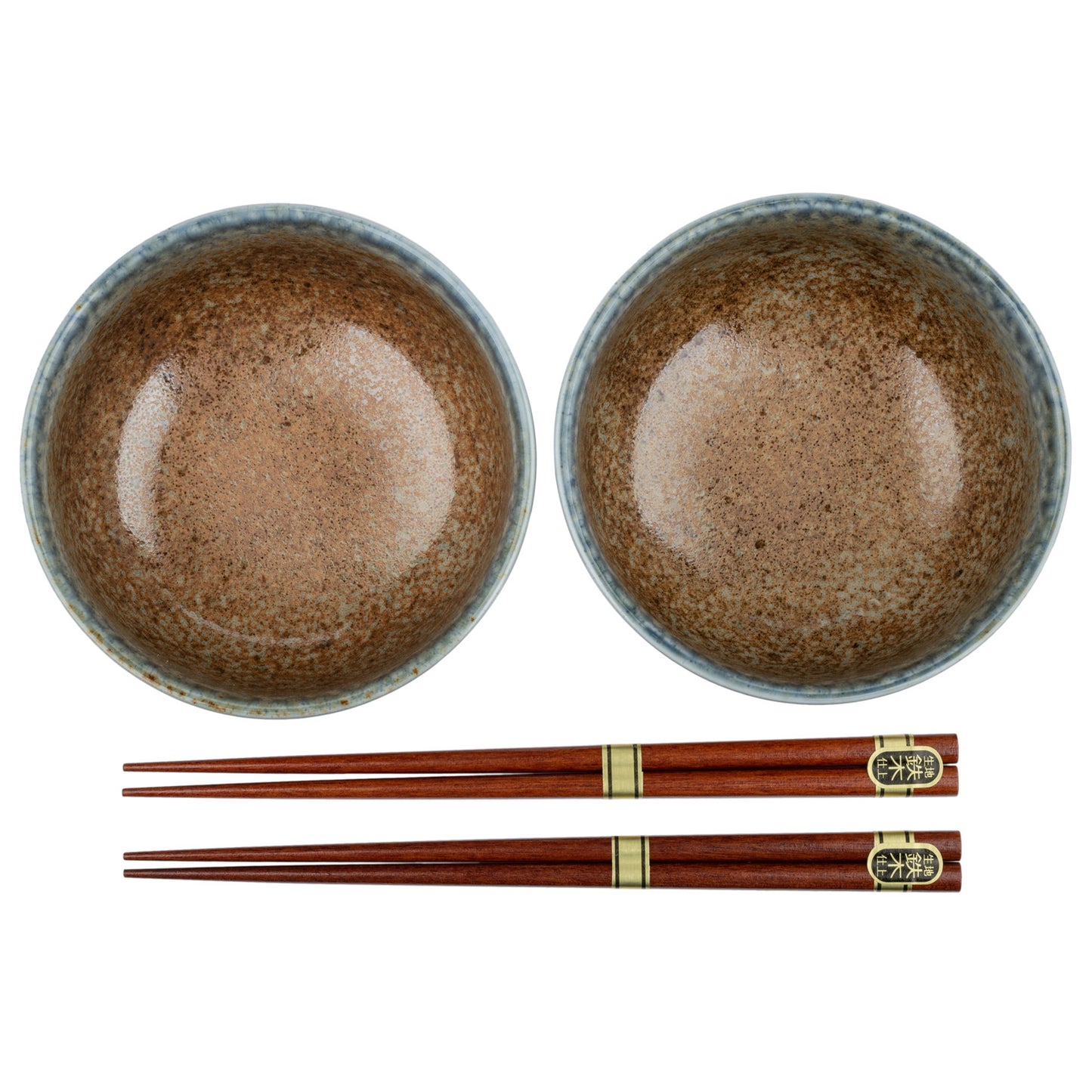Aki Japanese Bowl and Chopstick Gift Set
