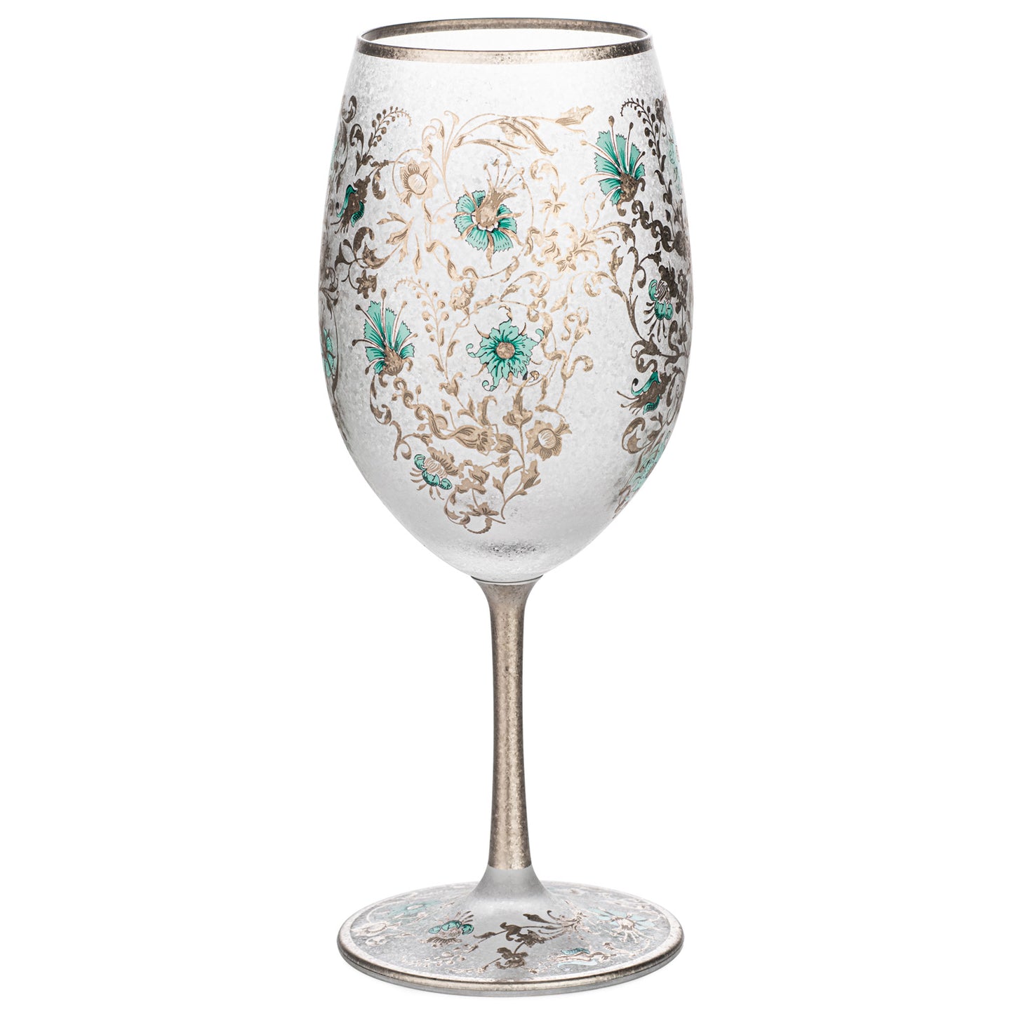 Arabesque Silver Premium Japanese Wine Glass