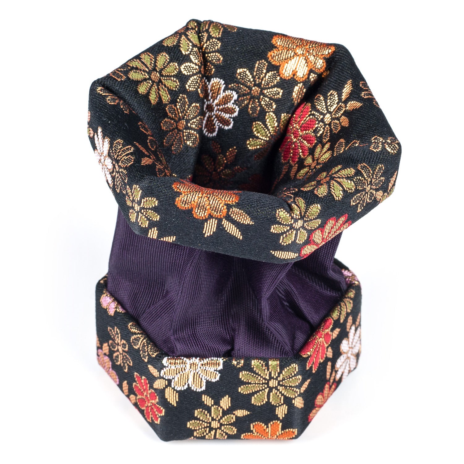 Black Floral Traditional Japanese Jewellery Box