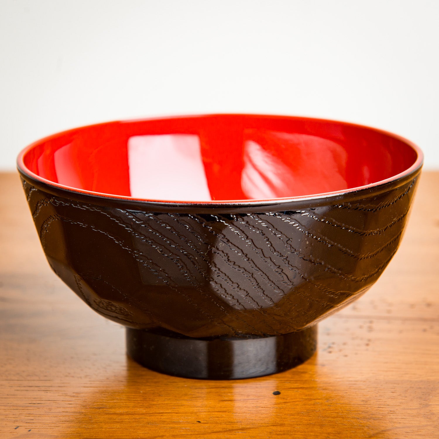 Black Lacquer Japanese Miso Soup Bowl