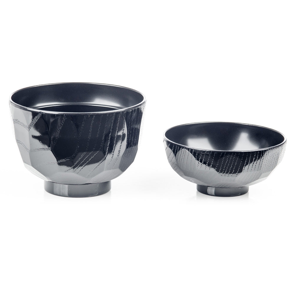 Black Lacquer Japanese Miso Soup Bowl and Lid
