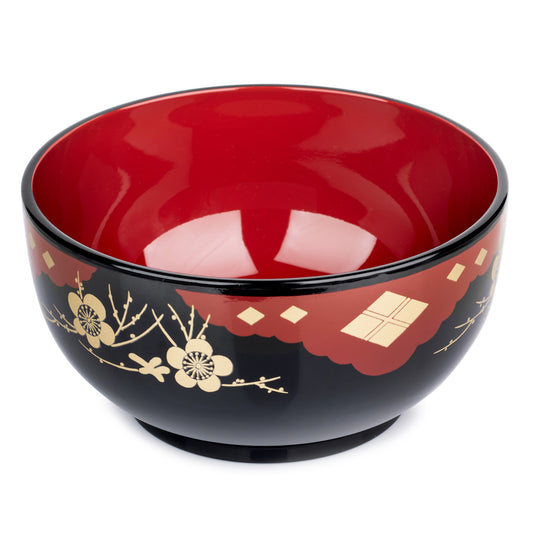 Black Lacquer Japanese Noodle Bowl