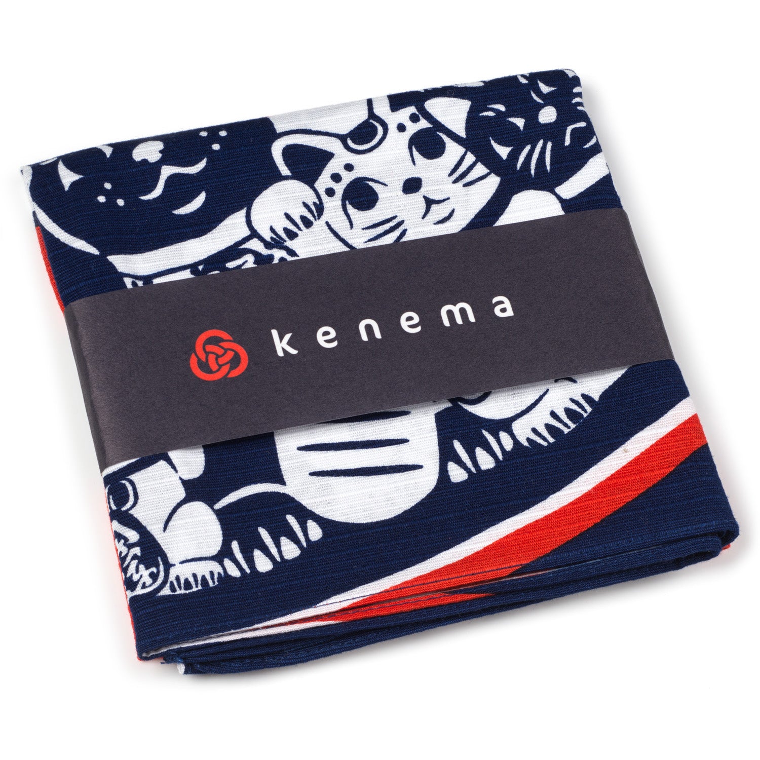 Blue & White Cat Handkerchief – The Japanese Shop