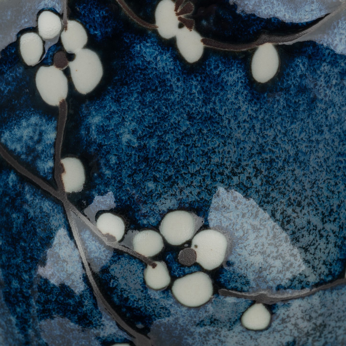 Blue Hana Cherry Blossom Japanese Rice Bowl