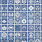 Blue Square Japanese Gift Wrap