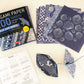 Book of 200 Sheets Blue and White Origami Paper