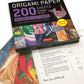 Book of 200 Sheets Marbled Patterns Origami Paper