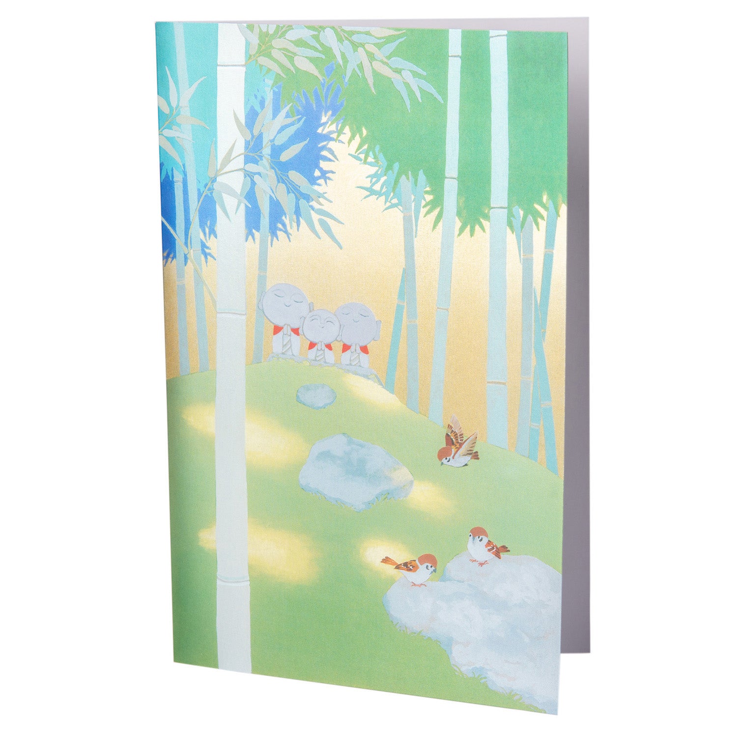 Buddhas in a Bamboo Forest Japanese Card