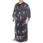 Extra Large Japanese Kimono Wave Long Black