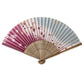 Grey and Pink Cherry Blossom Japanese Fan