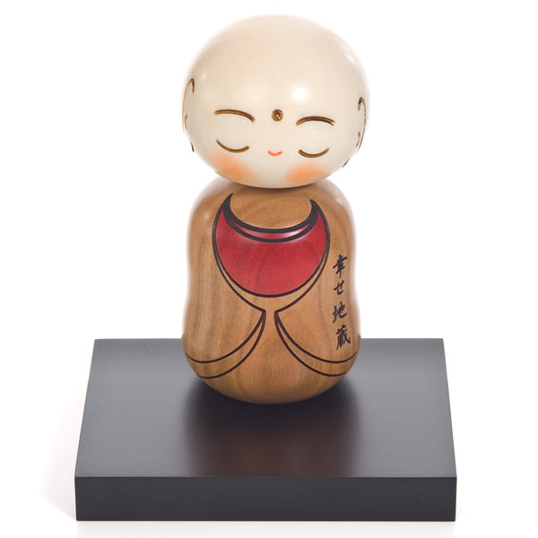 Happy Buddha Japanese Kokeshi Doll