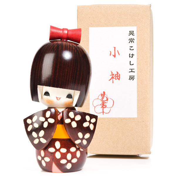 Happy Girl in Kimono Authentic Kokeshi Doll