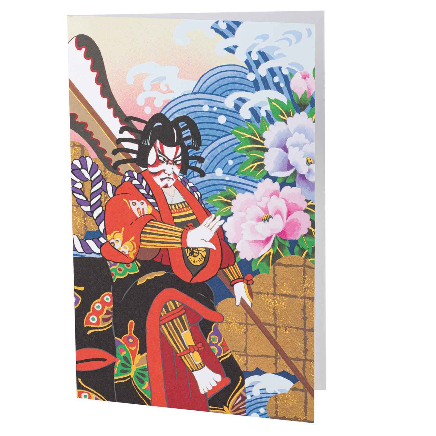 Kabuki Actor Japanese Greetings Card