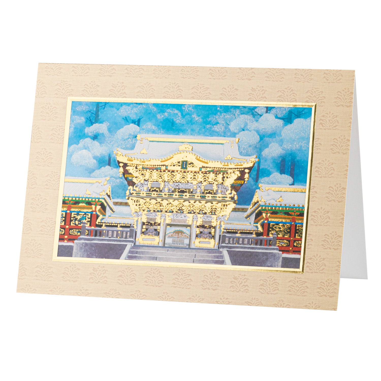 Large Nikko Shrine Japanese Greetings Card