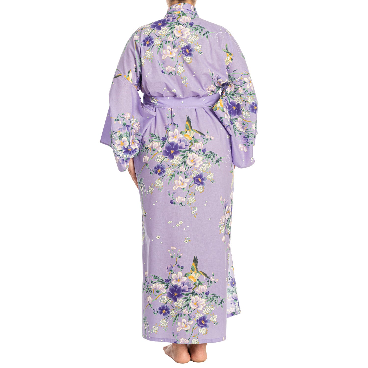 Magnolia Long Cotton Japanese Kimono XL