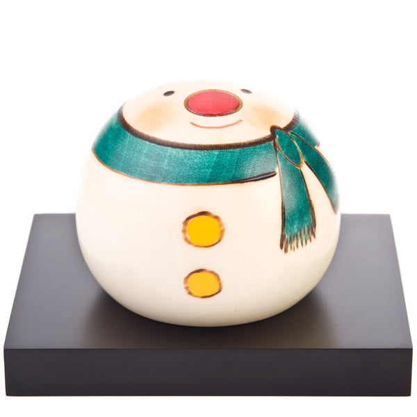 Medium Snowman Handpainted Kokeshi Doll