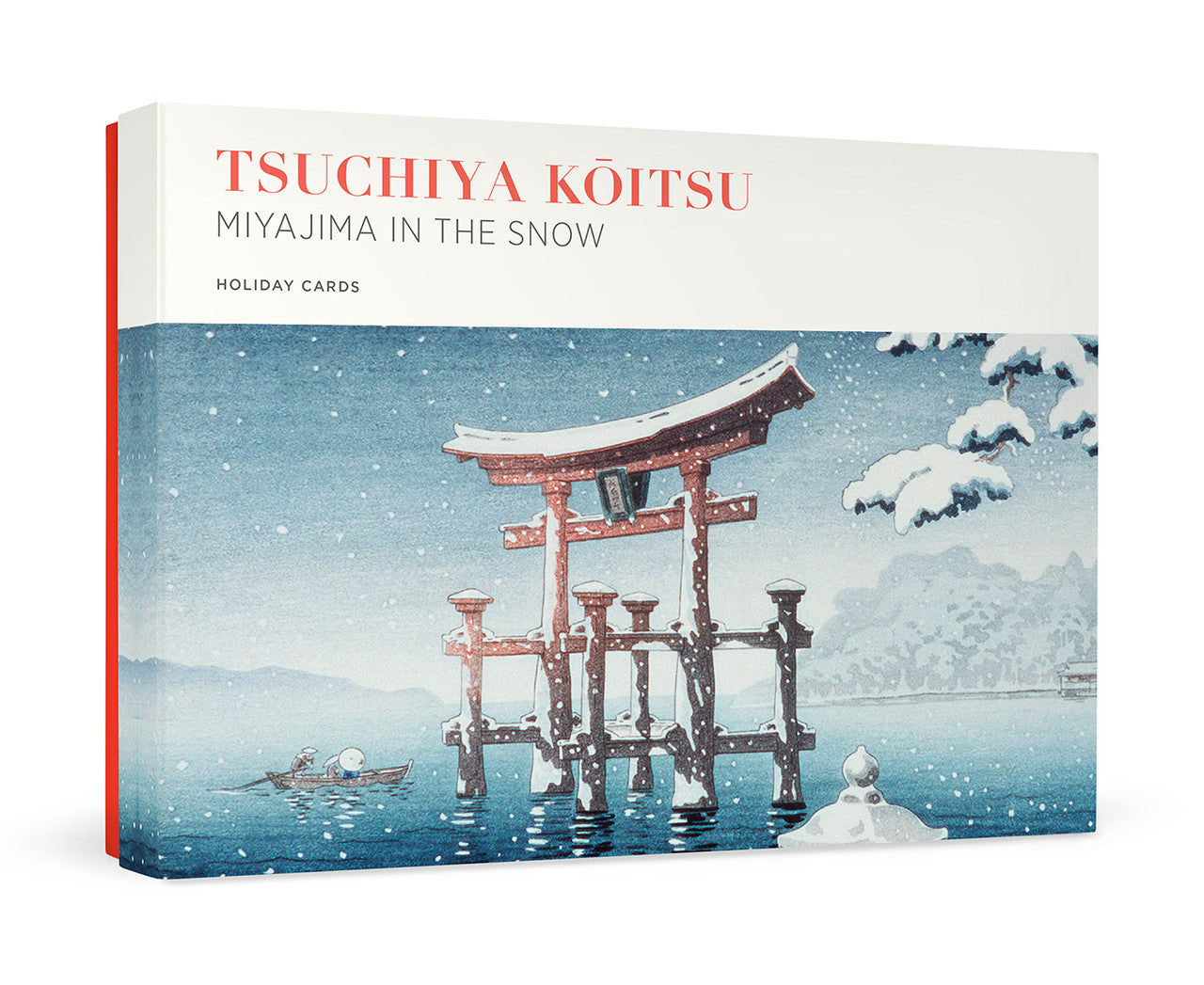 Miyajima in Snow Pack 12 Japanese Christmas Cards